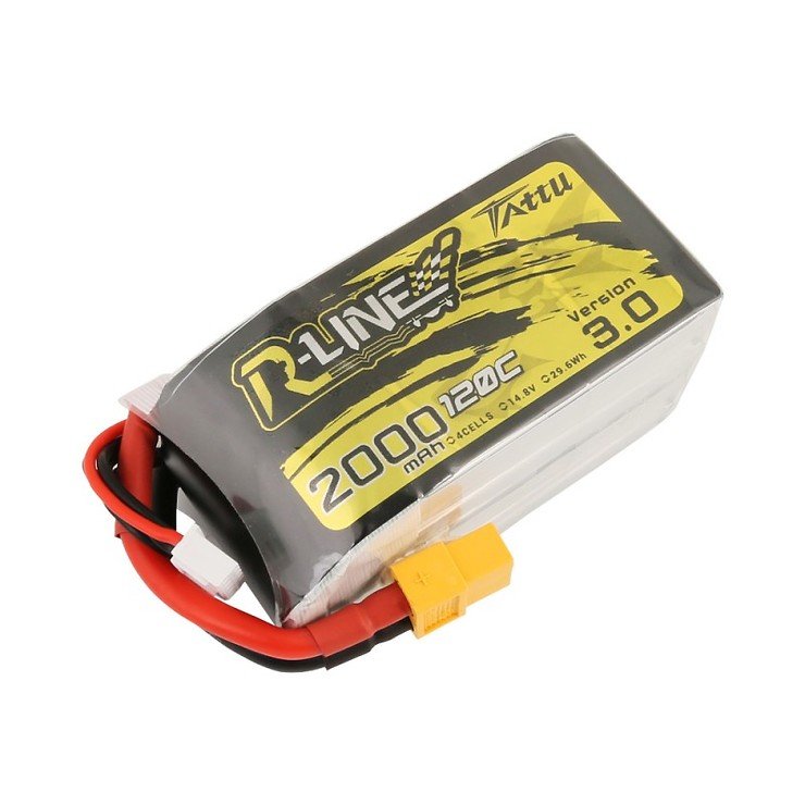 Tattu R-Line V3 Batterie LiPo Akku 2000 mAh 4S1P 120C XT60 - Thumbnail 2