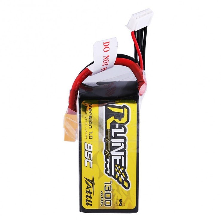 Tattu R-Line Batterie LiPo Akku 1300mAh 95C 5S1P - Thumbnail 2