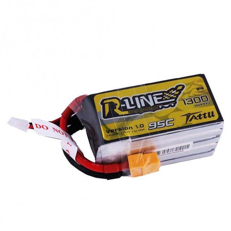 Tattu R-Line Batterie LiPo Akku 1300mAh 95C 5S1P - Thumbnail 1