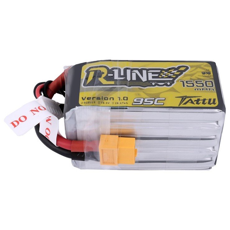 Tattu R-Line Batterie LiPo Akku 1550mAh 95C 5S1P - Thumbnail 3