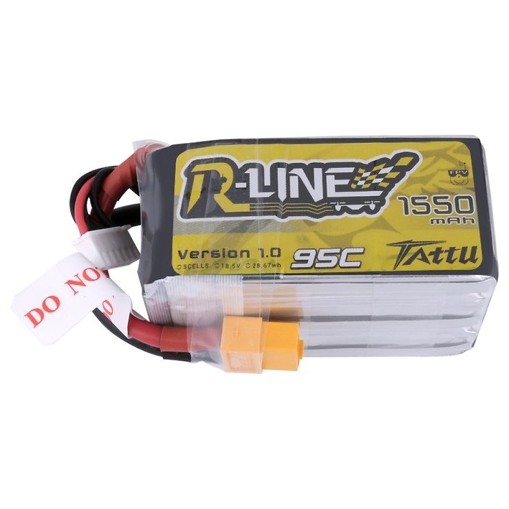 Tattu R-Line Batterie LiPo Akku 1550mAh 95C 5S1P - Thumbnail 2