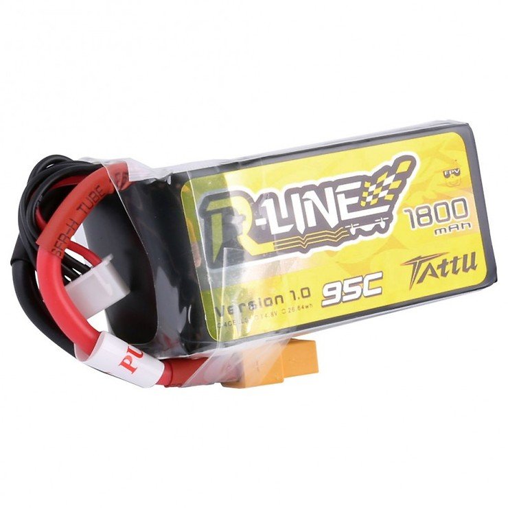 Tattu R-Line Batterie LiPo Akku 1800mAh 95C 4S1P - Thumbnail 2