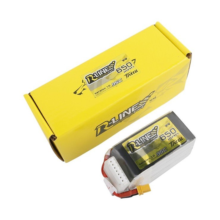 Tattu R-Line battery LiPo battery 650mAh 95C 6S1P XT30 - Thumbnail 2