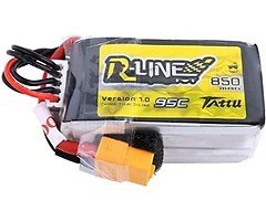 Tattu R-Line 850mAh 4S 95C 14.8V Lipo battery XT60