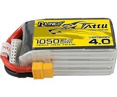 Tattu R-Line V4.0 LiPo Battery 130C XT60 1050mAh 6S