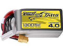 Tattu R-Line V4.0 LiPo Akku Battery 130C 29.6V 1300mAh 8S XT60