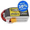 Akumulator Tattu R-Line V5.0 LiPo 150C XT60 1400mAh 6S - Thumbnail 1