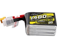Tattu R-Line Version 6.0 Lipo Akku 1480mAh 160C 6S 22.2V XT60 Plug SQ