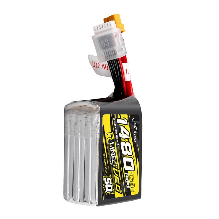 Tattu R-Line Version 6.0 Lipo Akku 1480mAh 160C 6S 22.2V XT60 Plug SQ - Thumbnail 4