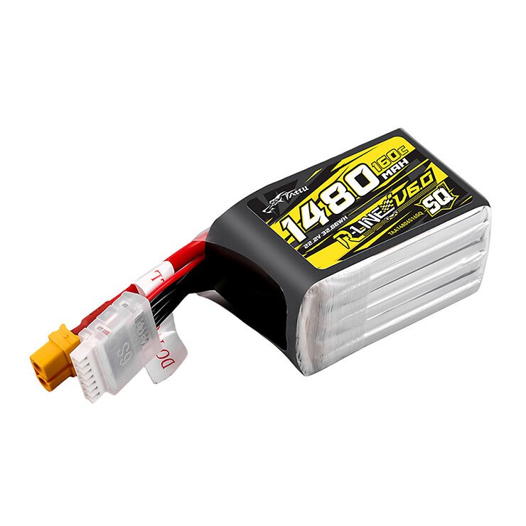 Tattu R-Line Version 6.0 Lipo Akku 1480mAh 160C 6S 22.2V XT60 Plug SQ - Thumbnail 3