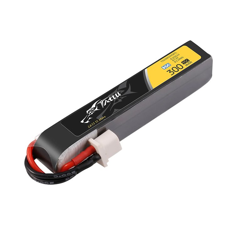 Tattu Batterie 300mAh 2S 95C 7.6V HV Lipo Akku BT3.0 Plug - Thumbnail 3