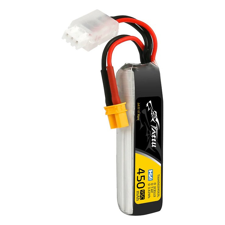 Tattu battery LiPo battery 2s 450mAh 95C 7,6V HV XT30 Long - Thumbnail 4