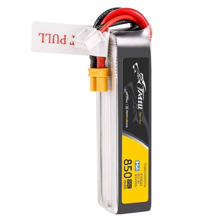 Tattu R-Line Lipo battery 850mAh 3S 11.4V 95C XT30U-F  - Thumbnail 2