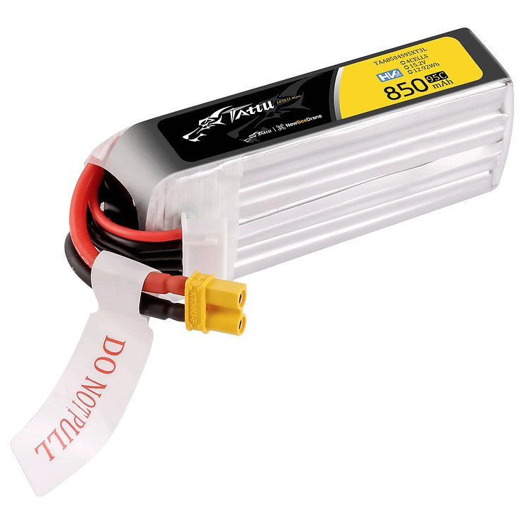 Tattu R-Line Lipo battery Long Pack 850mAh 4S 15.2V 95C XT30U-F  - Thumbnail 2