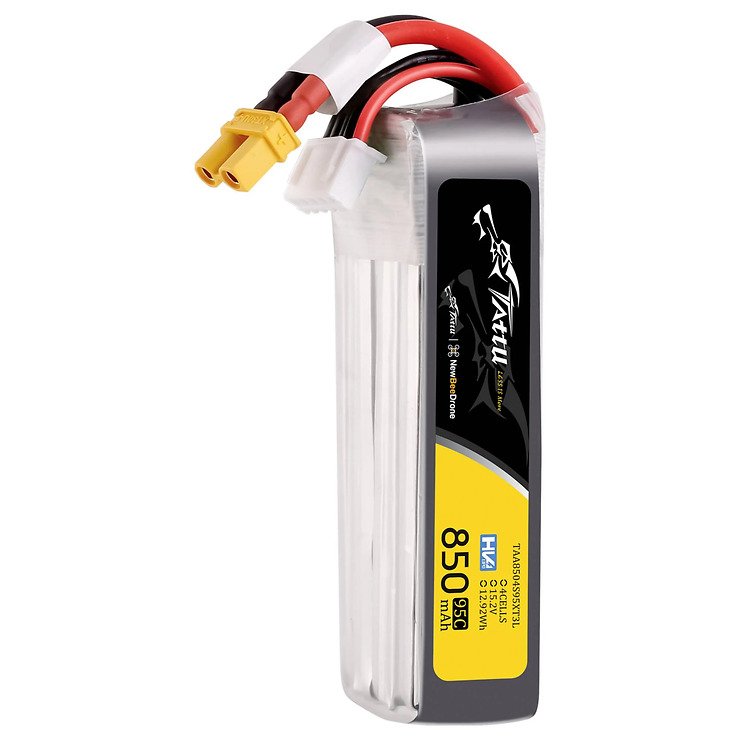 Tattu R-Line Lipo battery Long Pack 850mAh 4S 15.2V 95C XT30U-F  - Thumbnail 3
