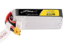 Batteria Lipo Tattu R-Line Pacchetto lungo 850mAh 4S 15.2V 95C XT30U-F 