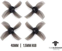 TBS Micro Brushless 4 Blatt Propeller 40mm 2CW 2CCW 1.5MM HUB