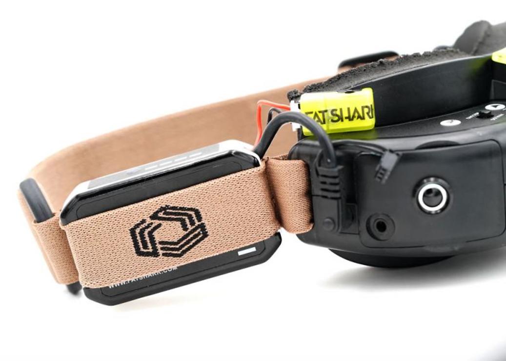 Ethix Goggle Strap für FPV Videobrille Beige Braun - Thumbnail 2