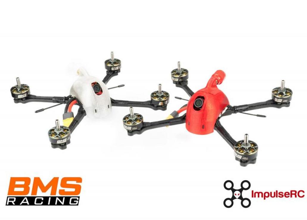 ImpulseRC BMSRacing JS-1 Race UAV UAVs Copter parti TPU rosso - Thumbnail 2
