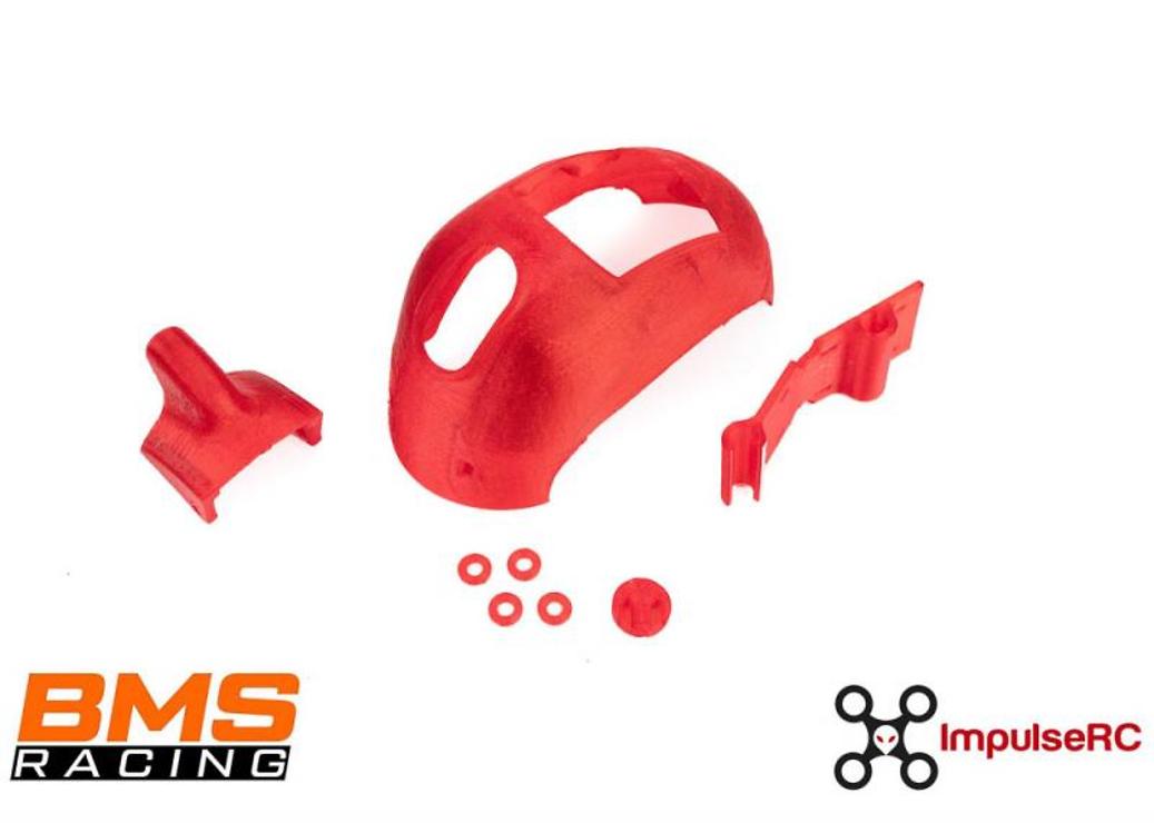 ImpulseRC BMSRacing JS-1 Race Drohnen Copter TPU Teile Rot - Thumbnail 1