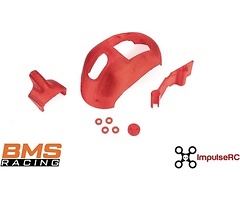 ImpulseRC BMSRacing JS-1 Race Drone Kopteri TPU osat punainen