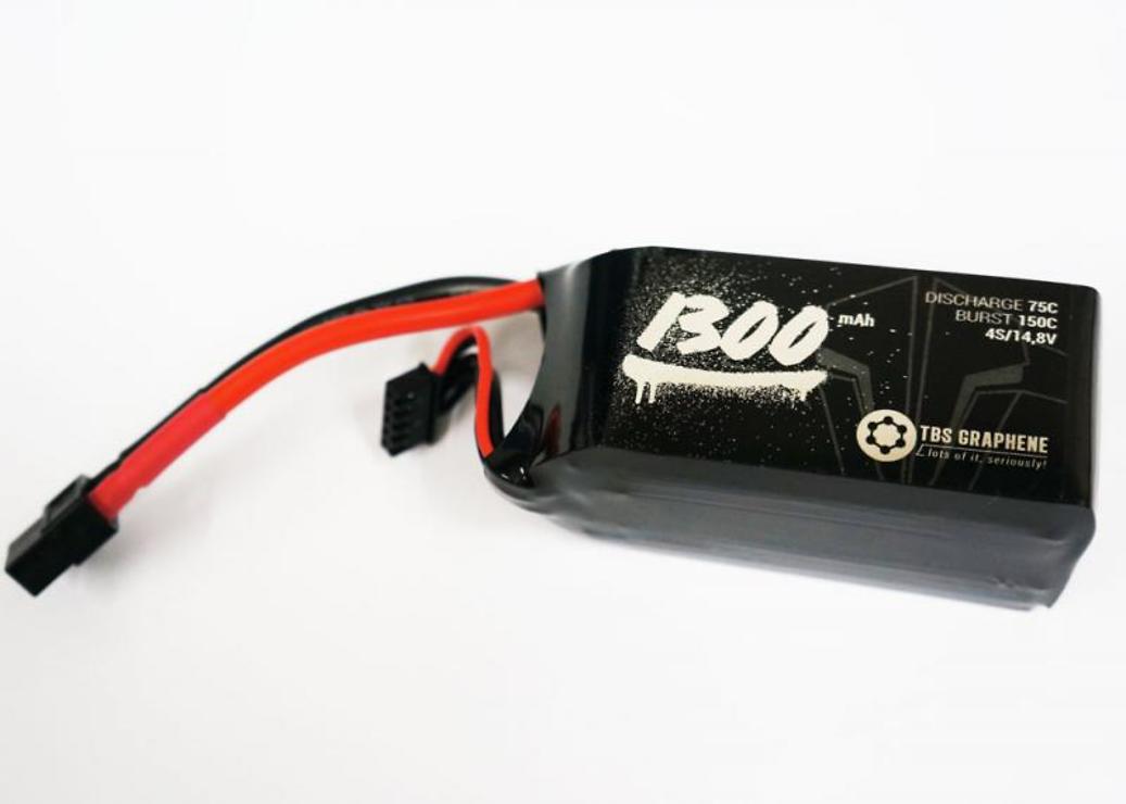 TBS Graphene Batterie LiPo Akku 1300MAH 4S 75C LiPo - Thumbnail 3