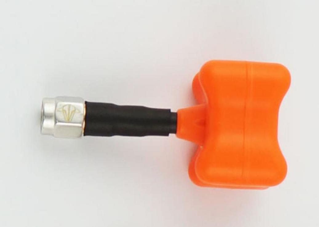 TBS Triumph FPV Antennen Stub Set LHCP- RP-SMA 2 Stück orange - Thumbnail 3