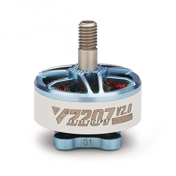 T-Motor V2207 V2 2550KV blu bianco motore FPV - Thumbnail 1