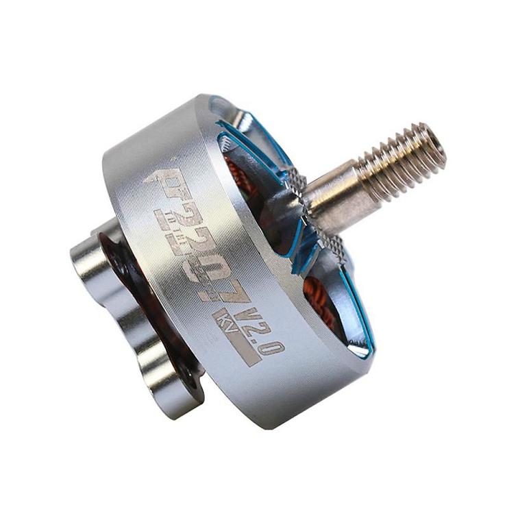 T-Motor P2207 V2 2550KV Silber Blau FPV Motor - Thumbnail 2