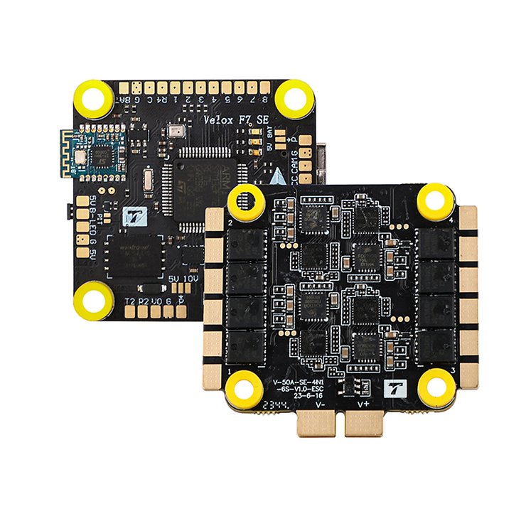 T-Motor Velox F7 SE +V50A SE 6S FC Controllore di volo ESC Stack - Thumbnail 3