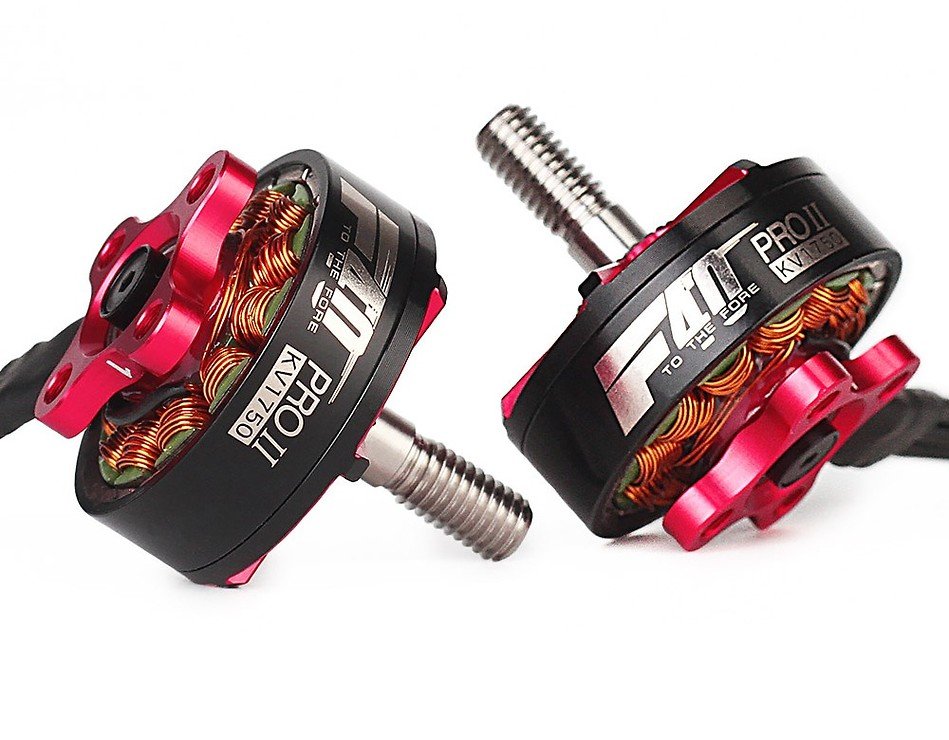 T-Motor F40 Pro II  2400 KV Schwarz Rot - Thumbnail 4