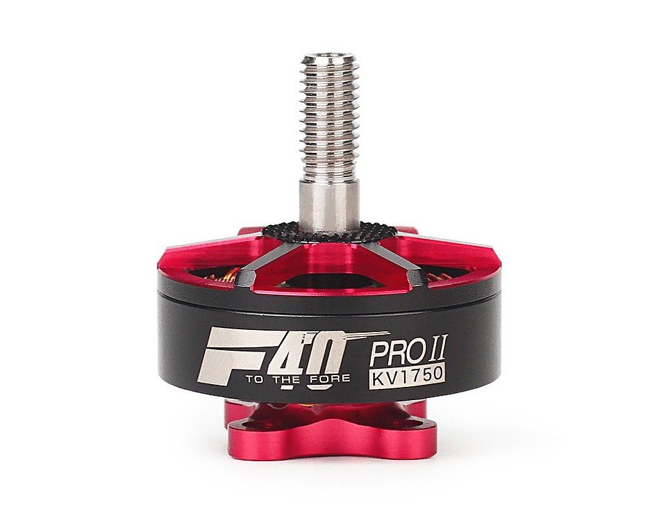 T-Motor F40 Pro II  2400 KV Schwarz Rot - Thumbnail 1