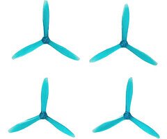 T-Motor T4944 4.9 inch 3-blade propeller Crystal Blue (2CW+2CCW) 