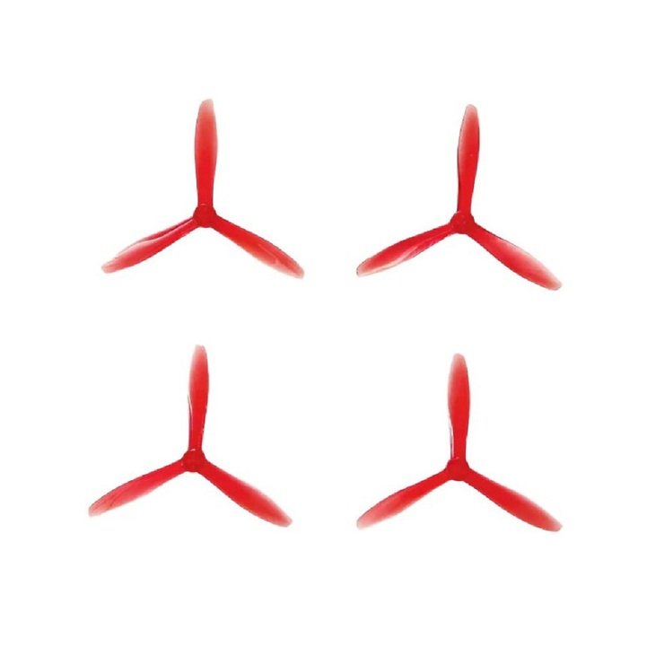 T-Motor T4944 4.9 inch 3-blade propeller Crystal Red (2CW+2CCW)  - Pic 1