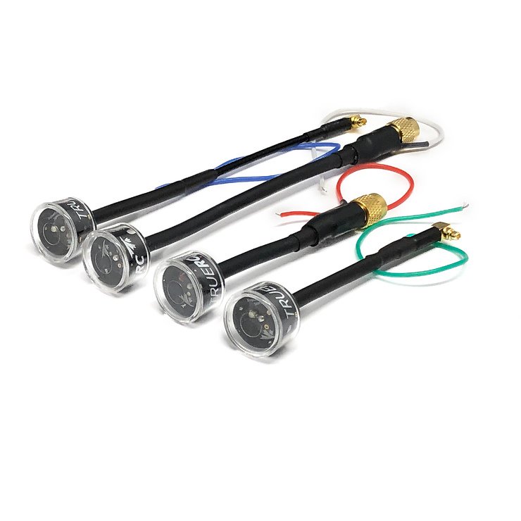 TrueRC Blaze FPV Antenne U.fl mit LED Rot LHCP - Thumbnail 2