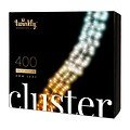 Chaîne lumineuse scintillante Cluster Lights 400 LED Gold Edition Outdoor 6m noir - Thumbnail 2