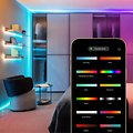 Twinkly Dots Lichterkette 200 LED warmweiß und multicolor 10m schwarz außen / Innen - Thumbnail 1