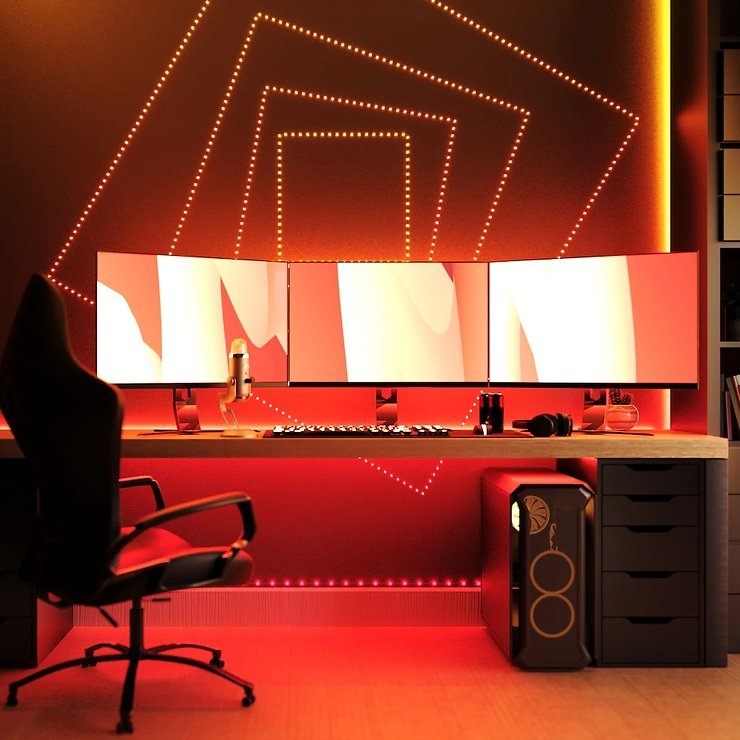 Twinkly Dots Lichterkette 400 LED warmweiß und multicolor 20m schwarz außen / innen - Thumbnail 8