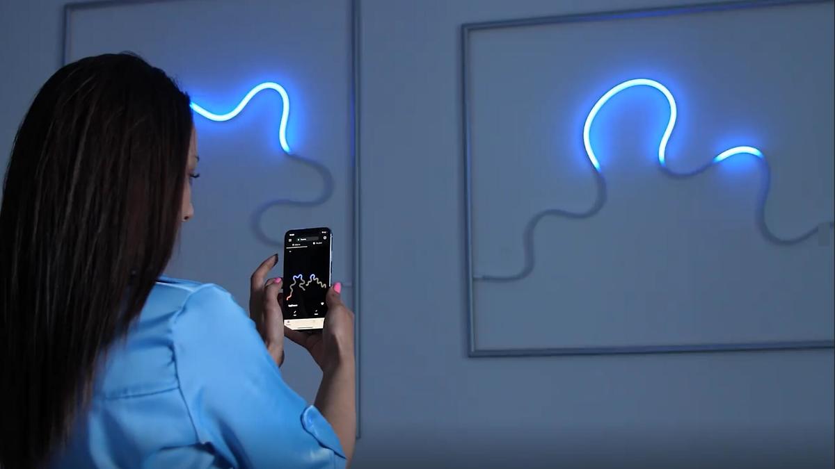 Twinkly Light Flex Lichterkette 300 LED multicolor 3m weiß innen - Thumbnail 2