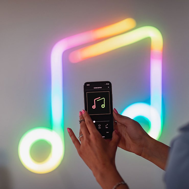 Twinkly Light Flex Lichterkette 300 LED multicolor 3m weiß innen - Thumbnail 7