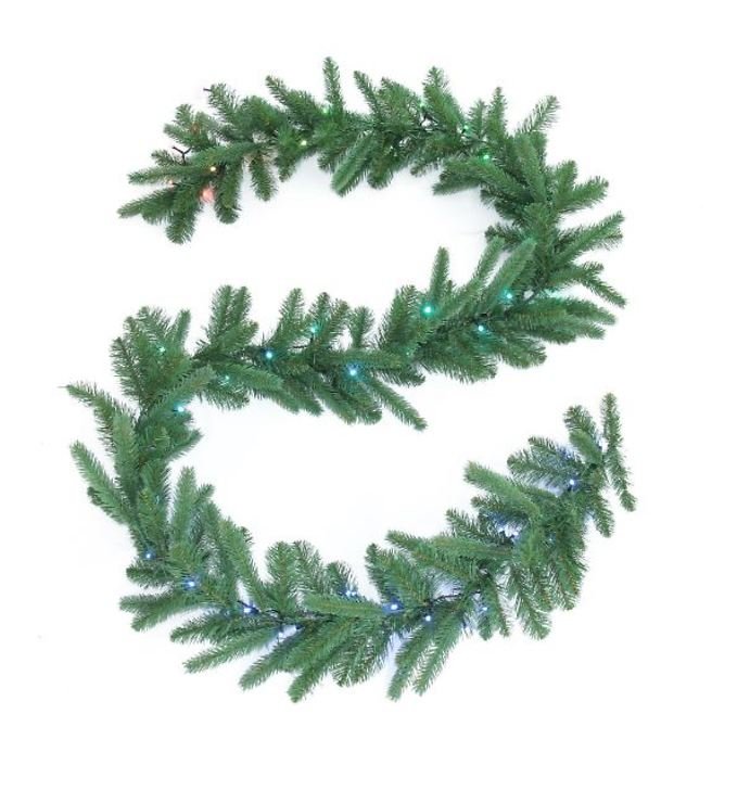 Twinkly LED Fir Garland 50 LED Warmwhite and Multicolor Indoor 2,5m green - Pic 1