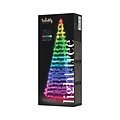 Twinkly Tree Pole LED albero bandiera 750 LED bianco caldo e multicolore 4m nero - Thumbnail 4