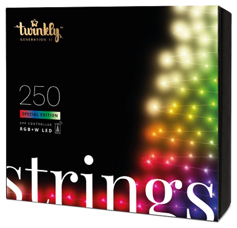 Twinkly Strings Lichterkette 250 LED warmweiß und multicolor 20m schwarz außen / Innen - Thumbnail 3