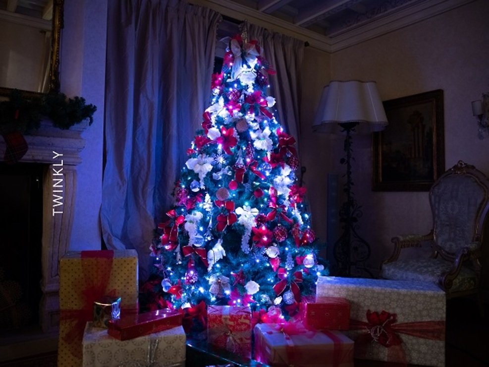 Stringhe scintillanti Fairy Lights 250 LED Multicolor Outdoor 20m nero - Thumbnail 7