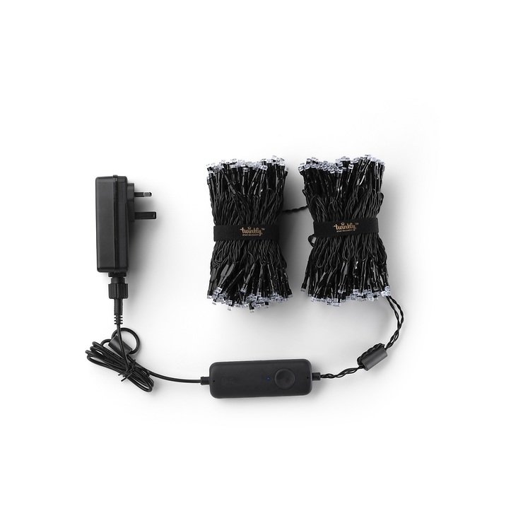 Twinkly Strings Lichterkette 400 LED multicolor 32m schwarz außen - Thumbnail 4