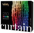 Twinkly Curtain Lichtervorhang 210 LED warmweiß und multicolor 1 x 2,1m transparent außen - Thumbnail 3