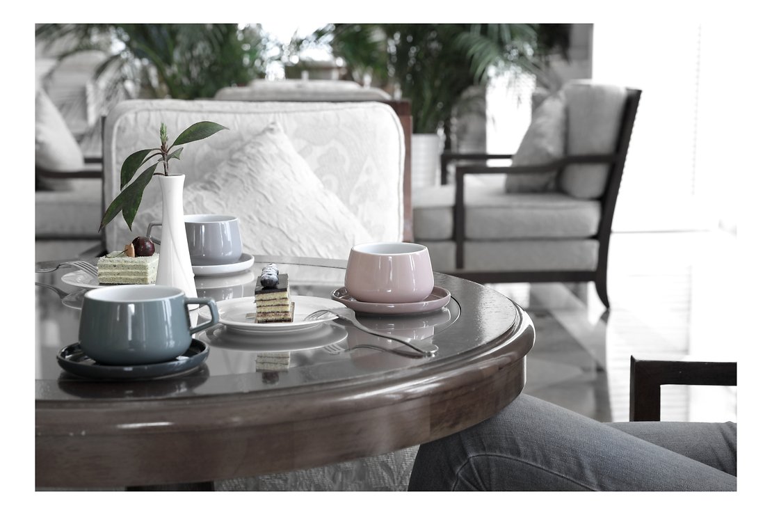 Viva Scandinavia Teetasse mit Untertasse Ella 0,3 l Porzellan rose - Thumbnail 3