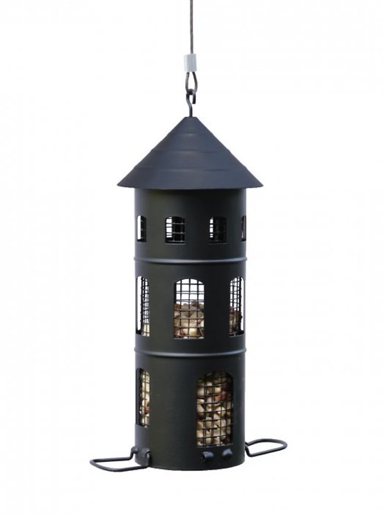 Wildlife Garden Vogelhaus Kombi-Futterstelle schwarz - Thumbnail 1